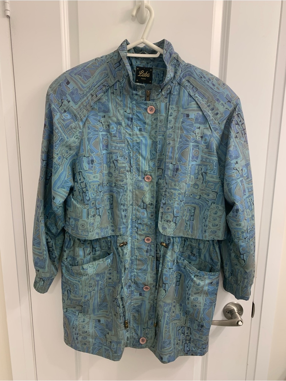 Vintage Luba Paris Blue Patterned Women’s Jacket